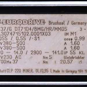 sew-FA37-G-DT71D4-BMG-HR-MM05-parallel-shaft-helical-gearmotor(used)-5