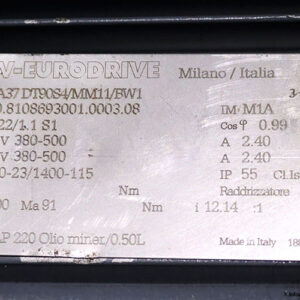 sew-KA37-DT90S4-MM11-BW1-Bevel-helical-gearmotor(used)-2