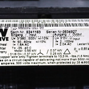 sew-W20-DT71D4-MM05-BW1-Bevel-helical-gearmotor(used)-4