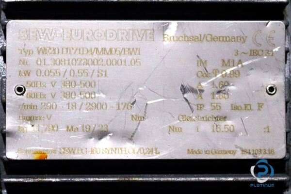 sew-WF20-DT71D4-MM05-BW1-spiroplan-gearmotor(used)-2