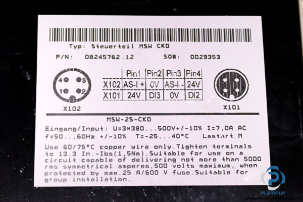 sew-ST37-T-DRS71M4-MSW-TF-Z-helical-worm-gearmotor(used)-3