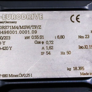 sew-ST37-T-DRS71M4-MSW-TF-Z-helical-worm-gearmotor(used)-6