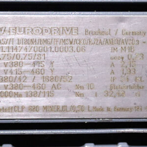 sew-SA57-T-DT80N4-BMG-TF-MSW-CK0-RJ2A-AND3-AVS0-helical-worm-gearmotor(used)-2