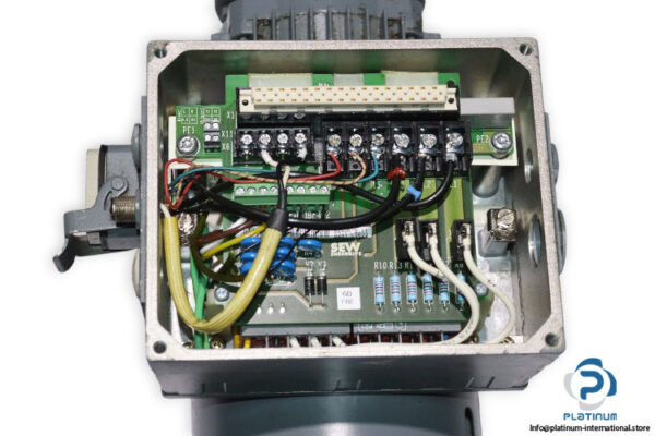 sew-SA57-T-DT80N4-BMG-TF-MSW-CK0-RJ2A-AND3-AVS0-helical-worm-gearmotor(used)-3