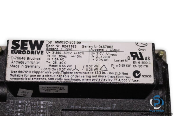 sew-R47DT80K4MM05BMG-helical-gearmotor(used)-4