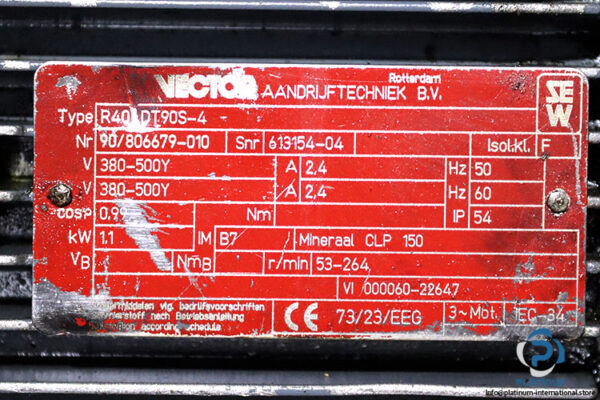 sew-R40DT90S-4-helical-gearmotor(used)-3