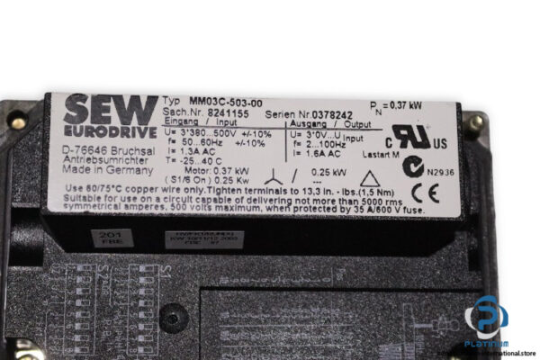 sew-KA37TDT71D4MM03BW1-helical-gearmotor(used)-4