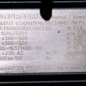 sew-KA47TDT80N4BMGHRZMM07MFP-helical-gearmotor(used)-3