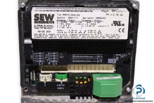 sew-KA47TDT80N4BMGHRZMM07MFP-helical-gearmotor(used)-5