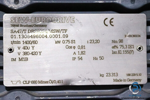 sew-SA47TDRS80S4MSWTF-helical-gearmotor(new)-2