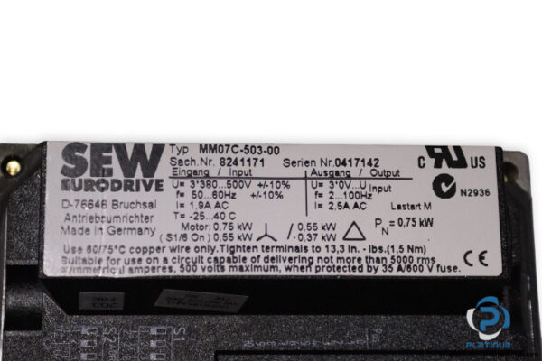 sew-SF57DT80N4MM07BW1-helical-gearmotor(used)-4