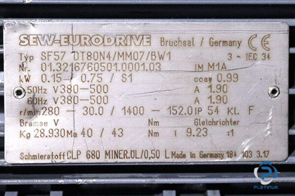 sew-SF57DT80N4MM07BW1-helical-gearmotor(used)-5