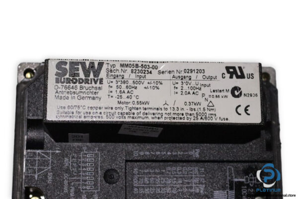 sew-SF37DT71D4MM05BW1-helical-worm-gearmotor(used)-4