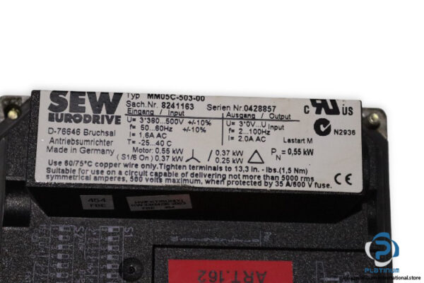 sew-R27DT80K4MM05BW1-helical-gearmotor(used)-3