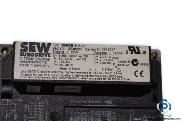 sew-R17DT80K-4MM05-helical-gearmotor(used)-3