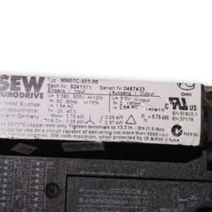 sew-R37-DT80K4MM05BW1-helical-gearmotor(used)-5