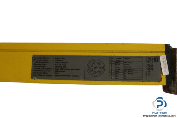 omron-F3S-B542P-D-safety-light-curtain-(used)-2