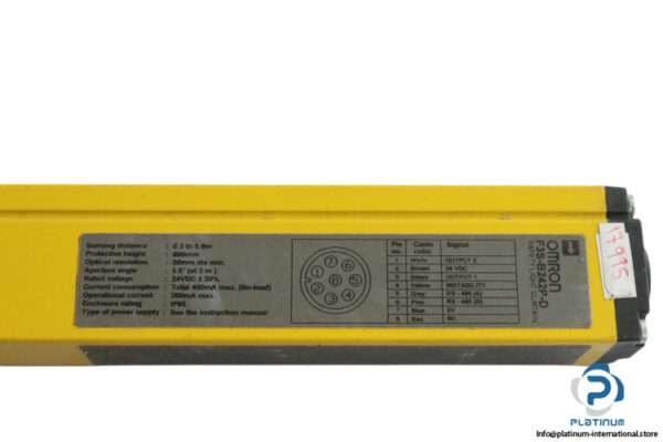 omron-F3S-B242P-D-safety-light-curtain-(used)-2