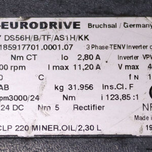 sew-K57DS56H-B-TF-AS1H-KK-bevel-helical-gear-unit-servo-motor(used)-2