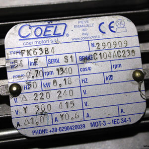coel-FK63B4-brake-motor(used)-2