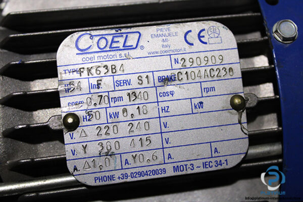coel-FK63B4-brake-motor(used)-2
