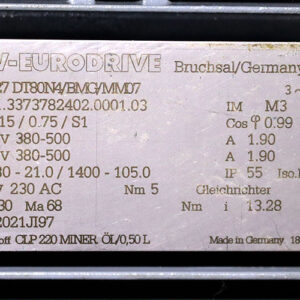 sew-R27DT80N4BMGMM07-helical-gearmotor(used)-2