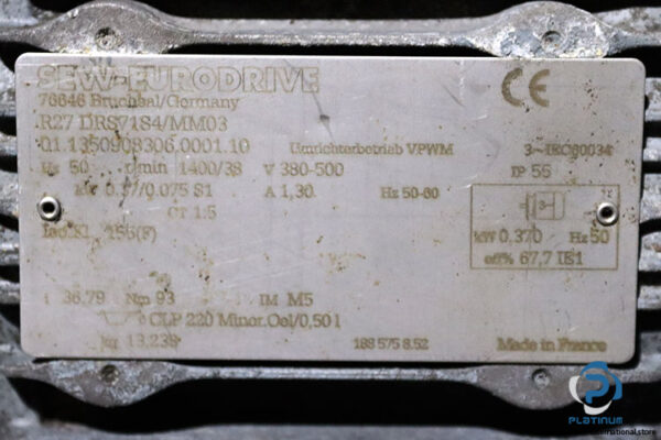 sew-R27DRS71S4MM03-helical-gearmotor(used)-2