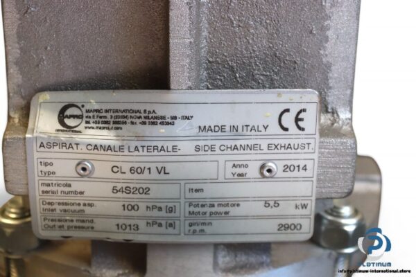 mapro-CL60-1VL-side-channel-blower(used)-2