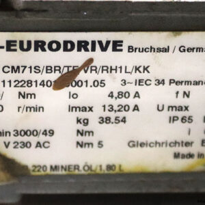 sew-R67CM71SBRTFVRRH1LKK-permanent-magnet-motor(used)-3