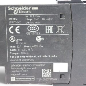 schneider-LU2MB0B-24vac-reverser-block-(used)-2