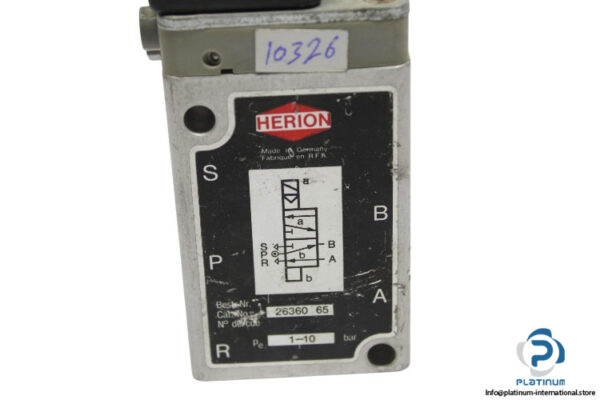 herion-26360-65-direct-Solenoid-Actuated-spool-valve-(Used)-3
