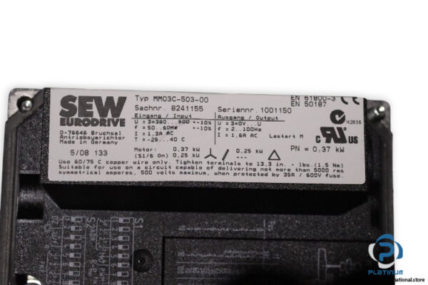 sew-R27DT71D4MM03BW1-helical-gearmotor(used)-4