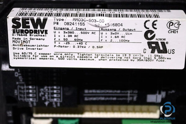 sew-K47DT71D4BMGHRMM03RE1AAMA6AVR1AX-helical-gearmotor(used)-4