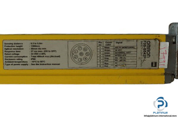 omron-F3S-B542P-L-safety-light-curtain-(used)-3