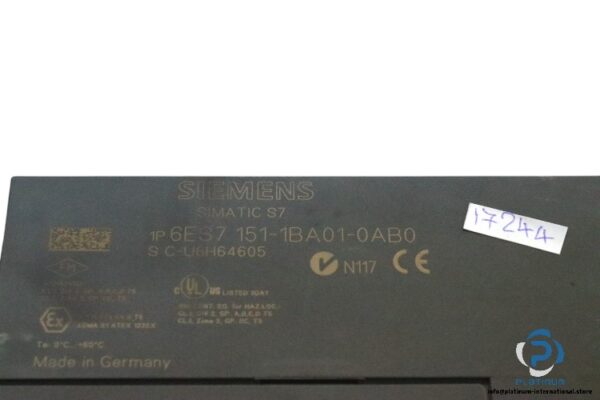 siemens-6ES7-151-1BA01-0AB0-interface-module-(used)-2