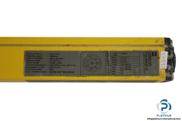omron-F3S-B602P-D-safety-light-curtain-(used)-3