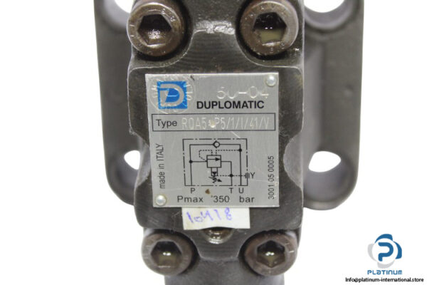 duplomatic-RQA5-P5_1_I_41_V-unloading-valve-with-incorporated-check-valve-(Used)-2