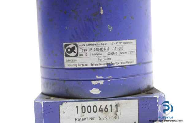 alpha-LP070-M01-10-111-000-planetary-gearbox(used)-2