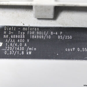 dietz-FDR90LC-8-4P-3-phase-electric-motor(used)-2