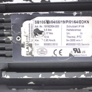 elau-SB105-30-04-05-19-P-01-64-EOKN-servo-motor(used)-2