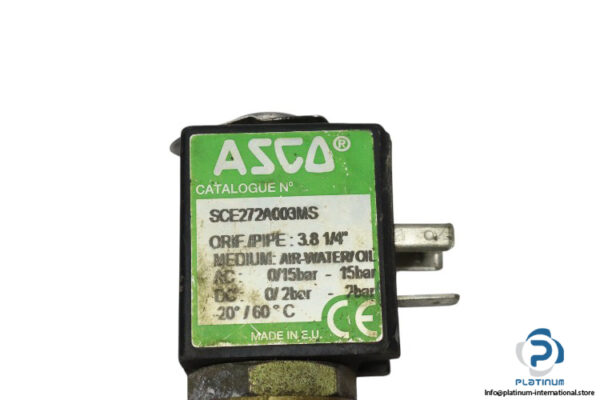 Asco-SCE272A003MS-single-solenoid-valve(used)-1