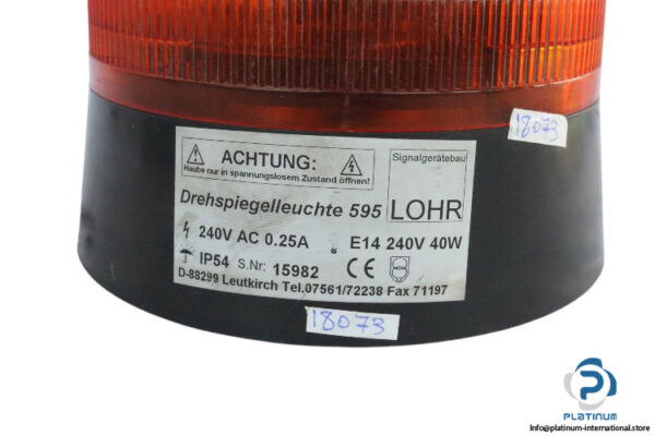lohr-DREHSPIEGELLEUCHTE-595-rotating-mirror-beacon-(used)-2
