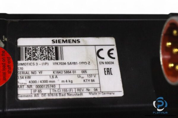 siemens-1FK7034-5AY81-1YY3-Z-S70-servo-motor-with-gear(used)-4