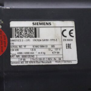 siemens-1FK7034-5AY81-1YY3-Z-S70-servo-motor-with-gear(used)-7