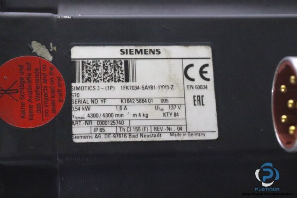 siemens-1FK7034-5AY81-1YY3-Z-S70-servo-motor-with-gear(used)-7