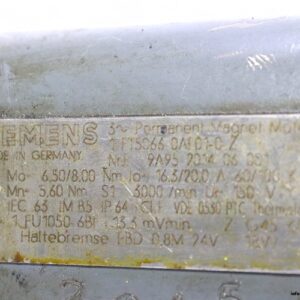 siemens-1FT5066-0AF01-0-Z-permanent-magnet-motor(used)-3