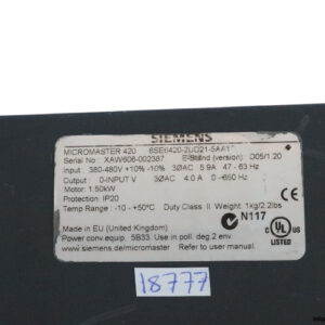siemens-6SE6420-2UD21-5AA1-micromaster-420-(used)-2