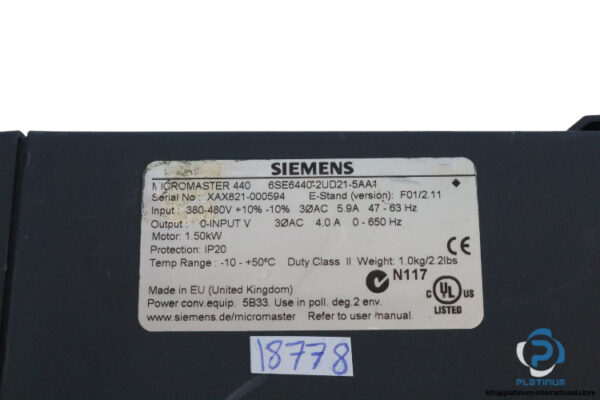 siemens-6SE6440-2UD21-5AA1-micromaster-420-(used)-2