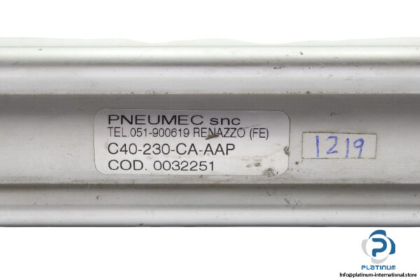 pneumec-snc-C40-230-CA-AAP-iso-cylinder-(Used)-1