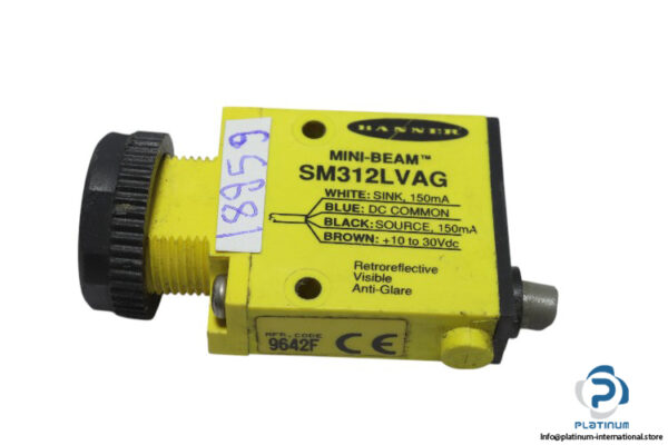 banner-SM312LVAG-mini-beam-photoelectric-sensor-(used)-2